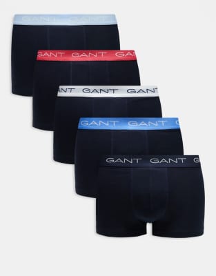 Gant GANT 5-pack trunks in black multi