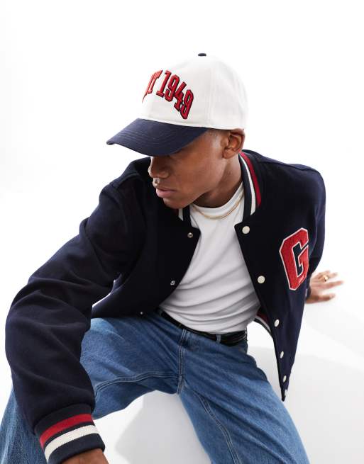 GANT 75th Anniversary Capsule 1949 varsity cap in white, 2 of 4