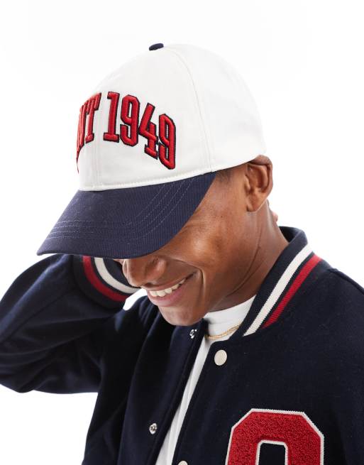 GANT 75th Anniversary Capsule 1949 varsity cap in white, 3 of 4