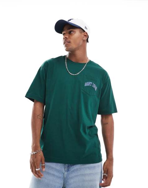 GANT 75th Anniversary Capsule t-shirt with pocket 1949 logo in dark green - view 1