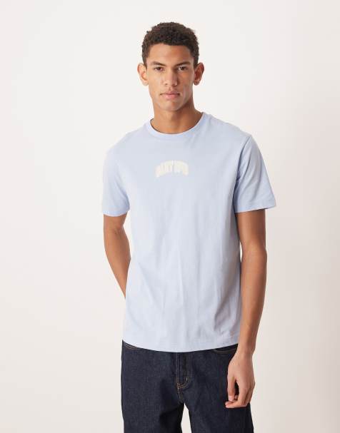 GANT - Aansluitend T-shirt met logo in babyblauw - view 1