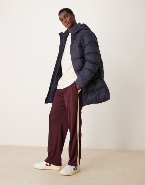 GANT – Active Cloud – Longline-Pufferjacke in Marineblau mit Kapuze - view 1