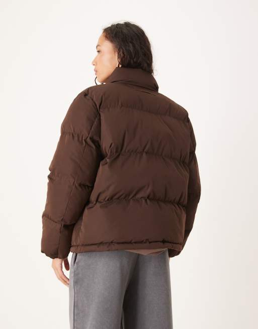 GANT active cloud padded jacket in dark brown, 4 of 4