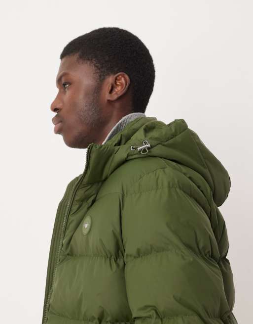 GANT active cloud padded jacket in dark green, 3 of 5