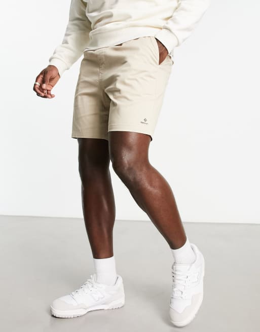 GANT – Allister – Chino-Shorts in Beige mit Logo