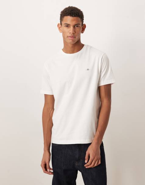 GANT archive shield logo t-shirt in white