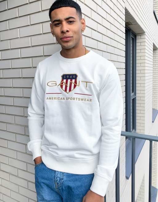 Gant crew neck outlet sweatshirt