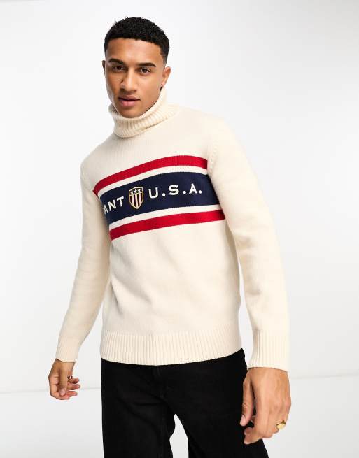 Gant clearance white jumper