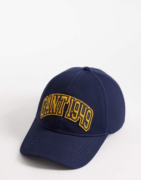 GANT - Baseballpet van katoenen keperstof met varsity logo in marineblauw - view 1