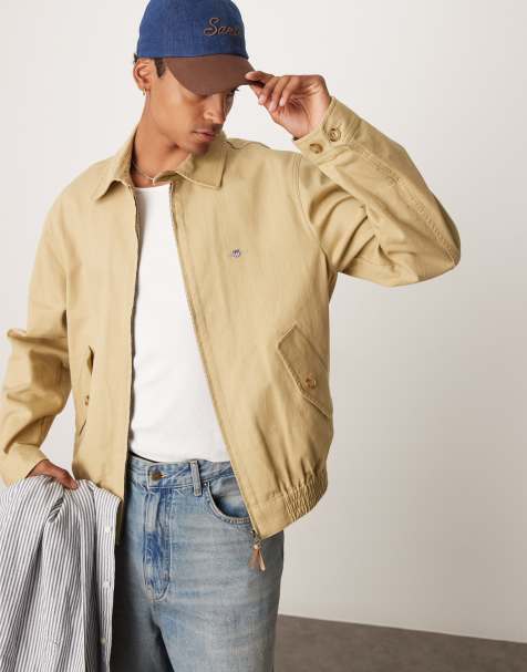 GANT – Beige jacka i bomullstwill - view 1
