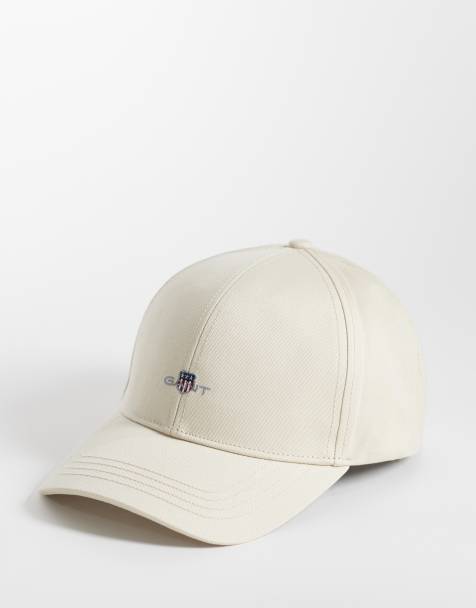 GANT - Beige kasket i bomuldstwill med våbenskjoldslogo - view 1