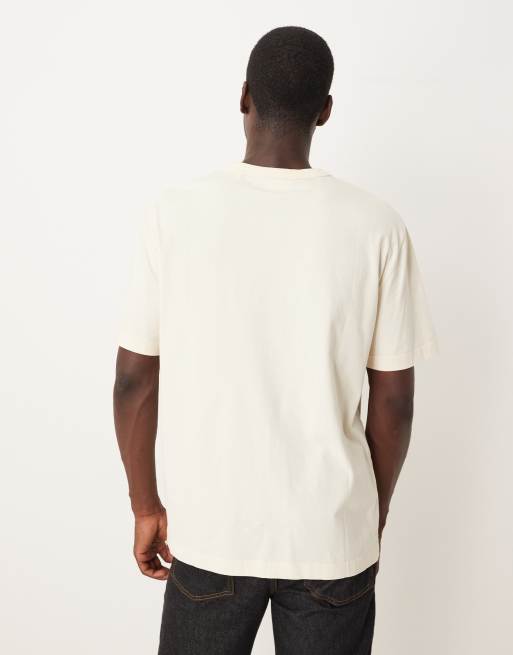 GANT – Biały T-shirt z nadrukiem ptaków, 4 z 5