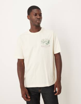 Gant Bird Club Print T-shirt In White