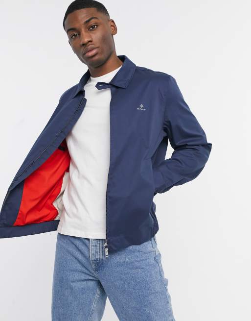 Gant Blouson Harrington logo embl matique Bleu oc an fonc