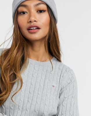 women's gant cable knit jumper