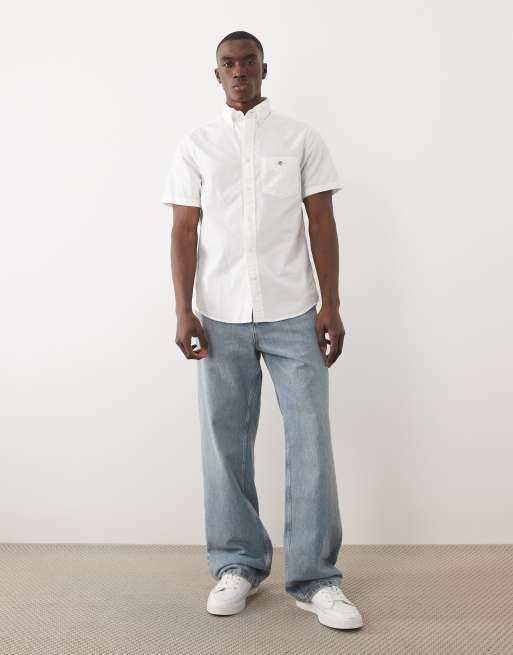 GANT - Camisa Oxford blanca clásica de corte estándar, 2 de 5