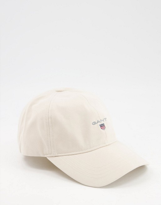 GANT cap in cream with small logo