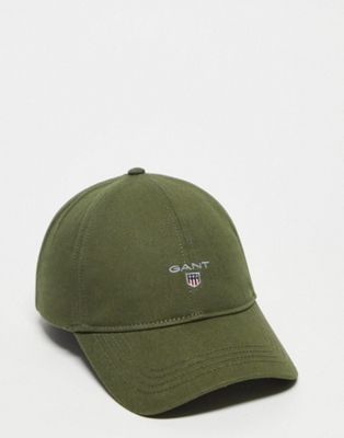 Gant cap in olive green with small logo
