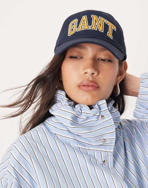 GANT - Cappellino in twill di cotone blu navy stile college - view 1
