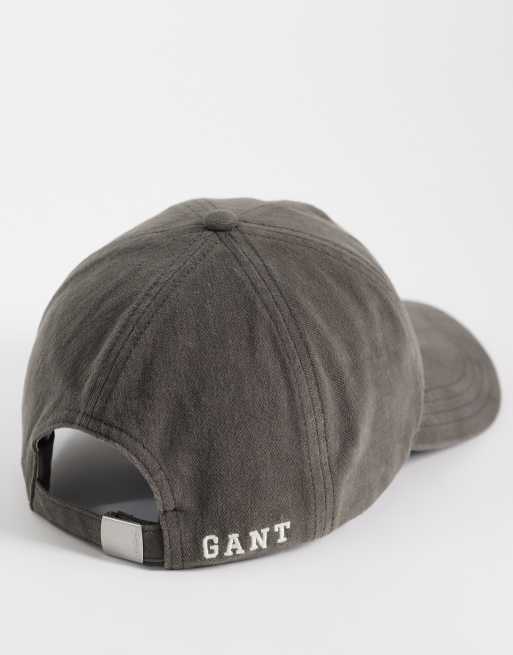 Gant - Cappellino marrone scuro con stampa di lettere, 2 di 3