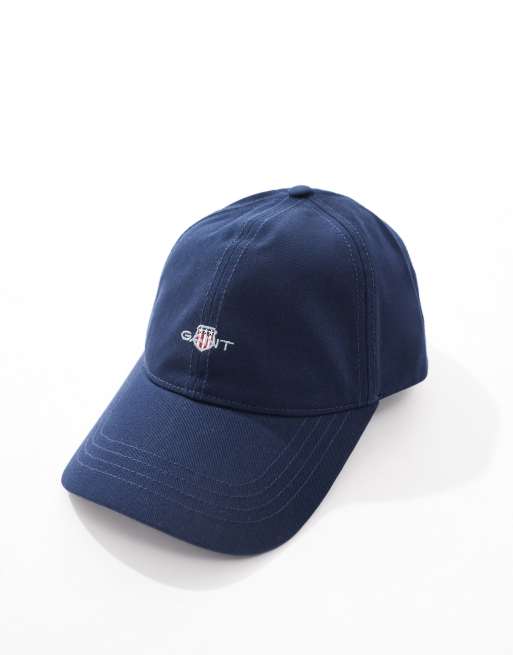 GANT - Cappello con visiera blu navy con logo a stemma ricamato, 2 di 4