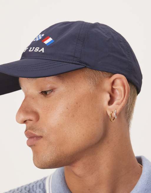 GANT - Casquette de baseball à logo drapeau et inscription « GANT USA » - Bleu marine, 2 de 3