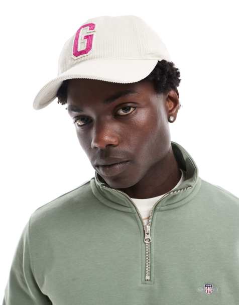 GANT - Casquette de baseball en velours côtelé à écusson G - Crème - view 1