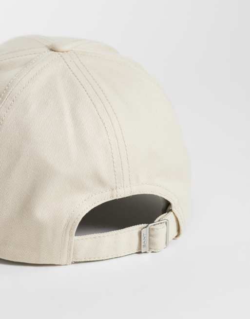 Gant - Casquette en sergé de coton à logo blason - Beige, 2 de 3