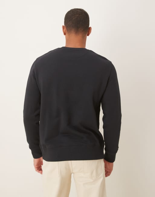 GANT central small logo sweatshirt in black, 3 of 5