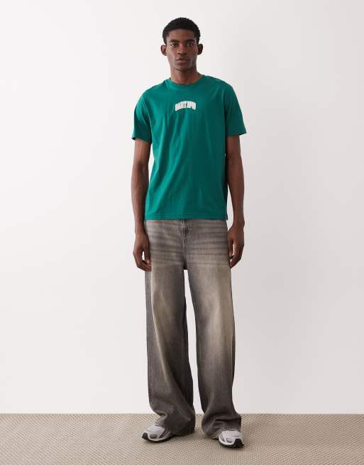 GANT - Central - T-shirt verde con logo stile college sul petto, 2 di 5