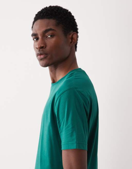 GANT - Central - T-shirt verde con logo stile college sul petto, 4 di 5