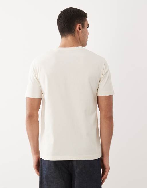 GANT chain stitch embroidered lobster t-shirt in cream, 5 of 5