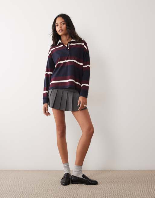 GANT chemise de rugby rayée épaisse bleu marine, 2 de 4