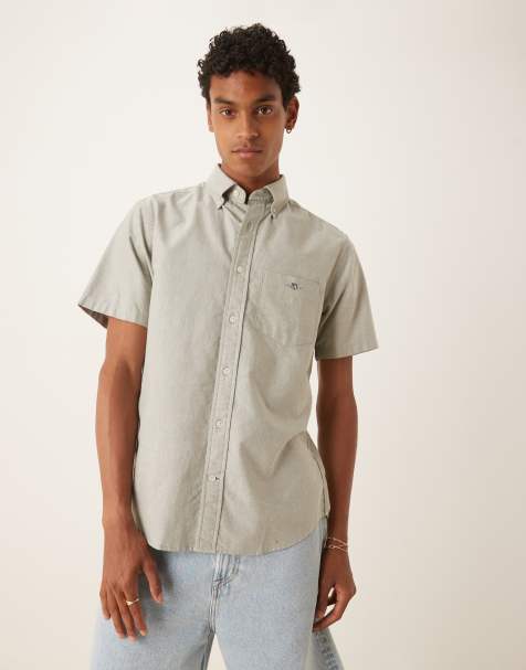 GANT - Chemise Oxford ajustée classique - Vert - view 1