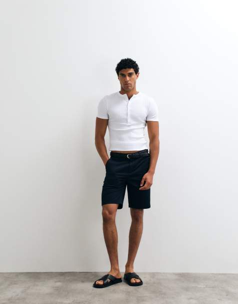 GANT - Chinoshort in middenblauw - view 1
