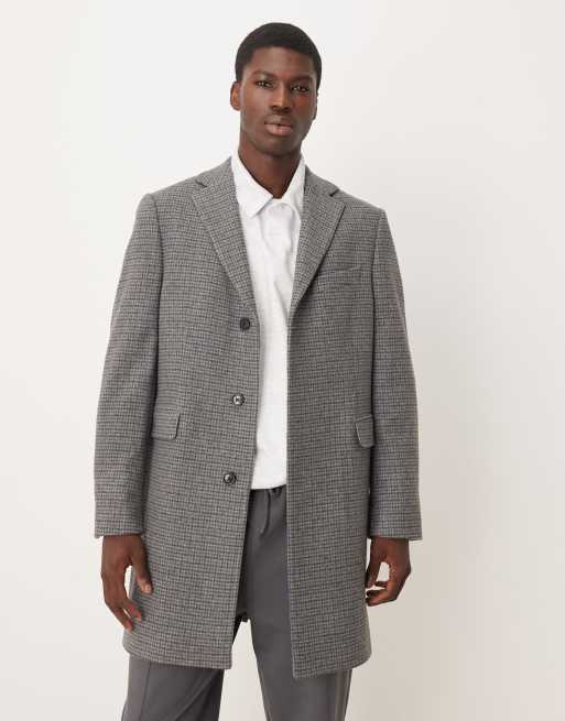 GANT classic two-tone wool rich coat in black, 2 of 5