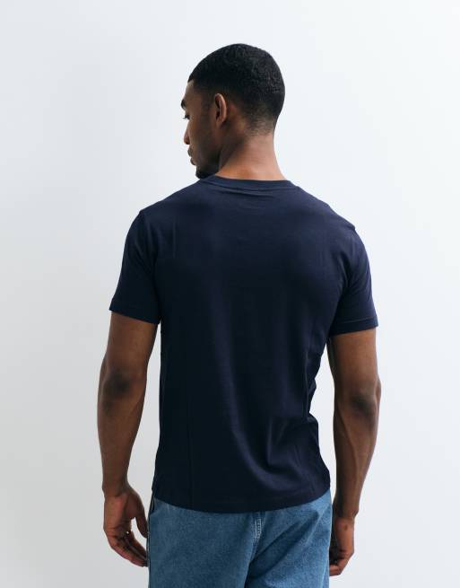 GANT coastal chest print t-shirt in navy, 3 of 10