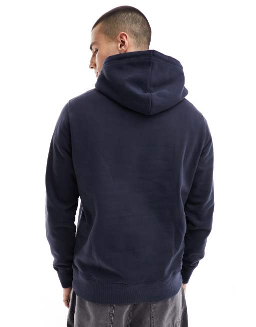 GANT collegiate arch script logo hoodie in navy, 2 of 4