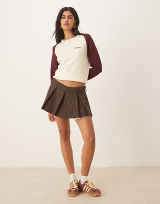 Gant Color Block Knit Sweater In Red
