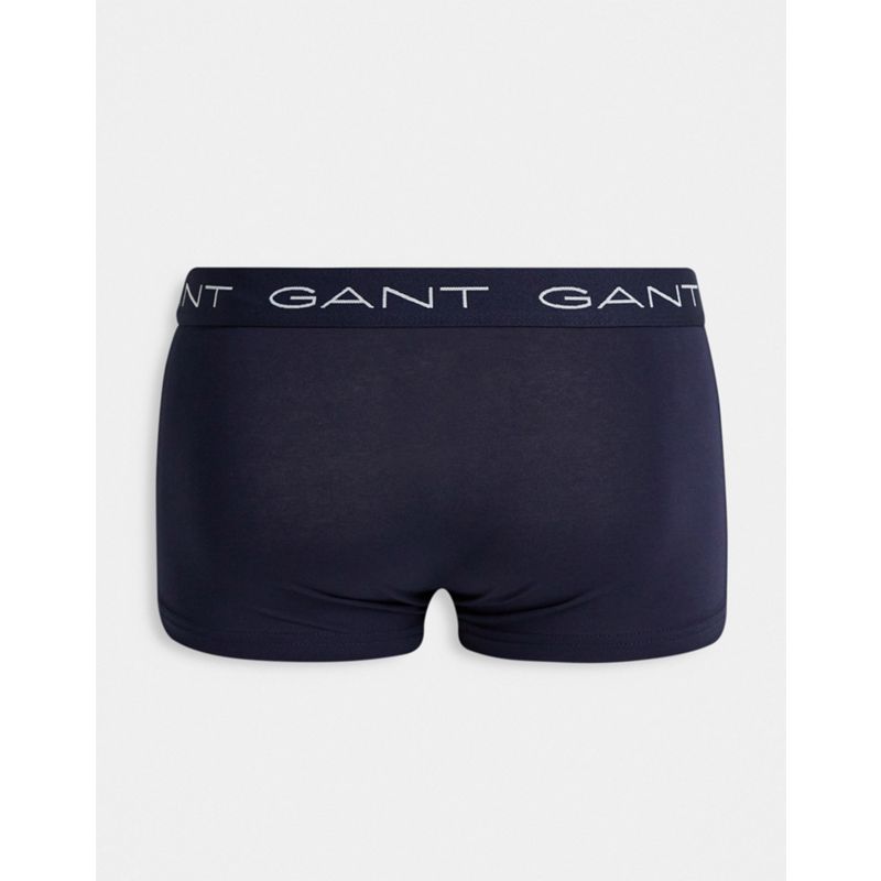  Designer GANT - Confezione da 3 paia di boxer aderenti blu navy e blu con logo