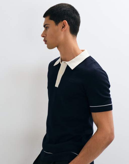 GANT cotton polo in mid blue, 2 of 5