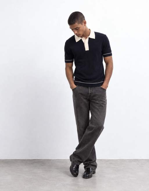 GANT cotton polo in navy, 7 of 8