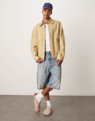 Gant Cotton Twill Jacket In Neutral