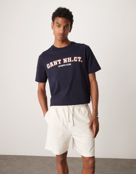 GANT - Cremehvide shorts med tekstur - view 1