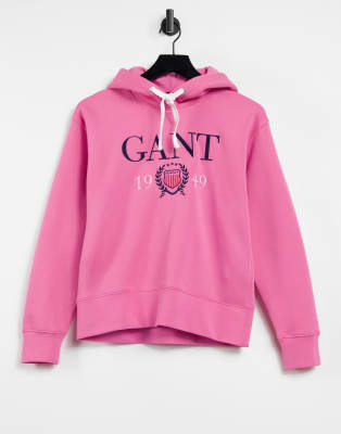 gant pink hoodie