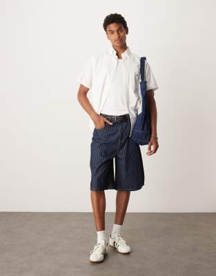 Gant Mens Regular Fit Cotton Linen Short Sleeve Shirt With Embroidered Shield