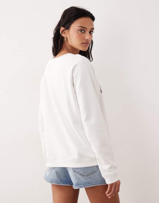 GANT east coast oversized sweater in white, 2 of 4