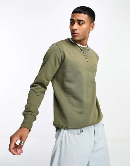 GANT - Felpa verde scuro con logo a scudo