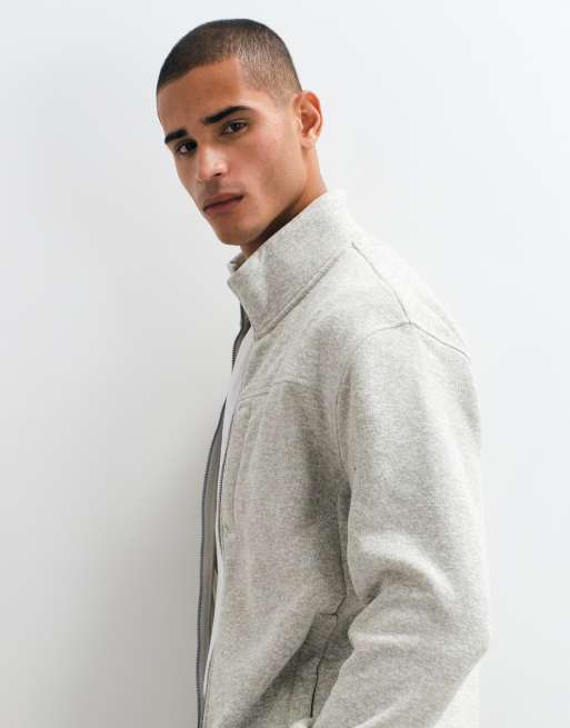 GANT fleece jacket in grey, 4 of 5