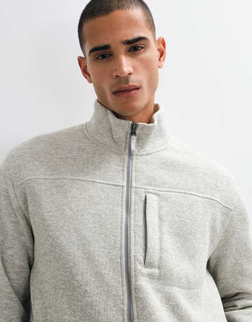 GANT fleece jacket in grey, 5 of 5